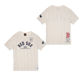 Alpha Industries X Boston Red Sox Striped T-Shirt