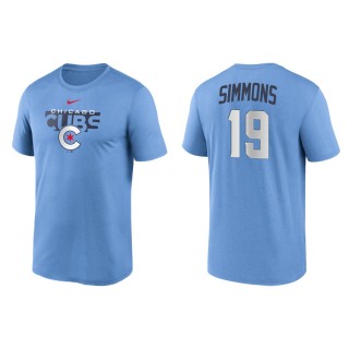 Andrelton Simmons Chicago Cubs 2022 City Connect Legend T-Shirt Blue