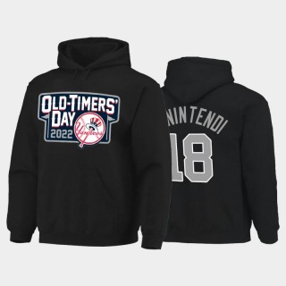 2022 Old-Timers' Day Yankees #18 Andrew Benintendi Black Hoodie