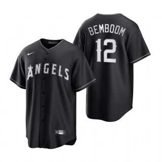 Anthony Bemboom Angels Nike Black White 2021 All Black Fashion Replica Jersey