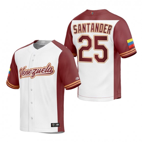 Anthony Santander Men's Venezuela Baseball White 2023 World Baseball Classic Replica Jersey