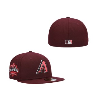 Arizona Diamondbacks Color Fam Lava Red Undervisor Fitted Hat Red