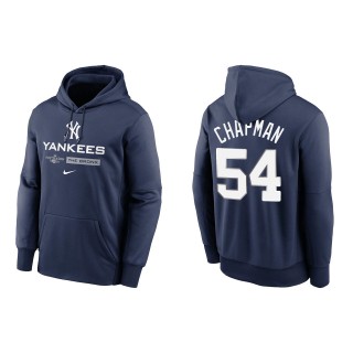 Aroldis Chapman New York Yankees Navy 2022 Postseason Authentic Collection Dugout Pullover Hoodie