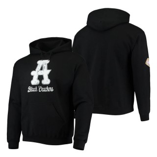 Men's Atlanta Black Crackers Stitches Black Negro League Logo Pullover Hoodie