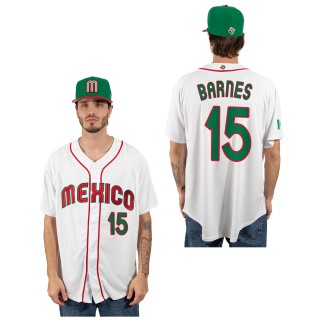 Austin Barnes Mexico Baseball White 2023 World Baseball Classic Replica Jersey