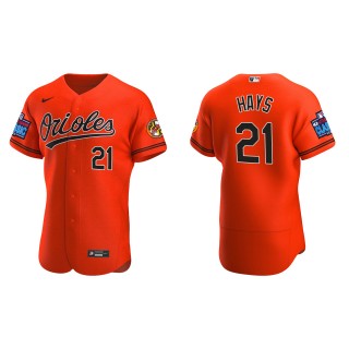 Austin Hays Baltimore Orioles Orange 2022 Little League Classic Authentic Jersey