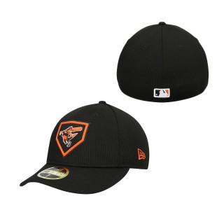 Baltimore Orioles Black 2022 Clubhouse Low Profile 59FIFTY Fitted Hat