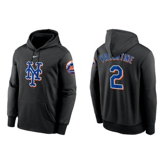 Bobby Valentine New York Mets Black Logo Performance Pullover Hoodie