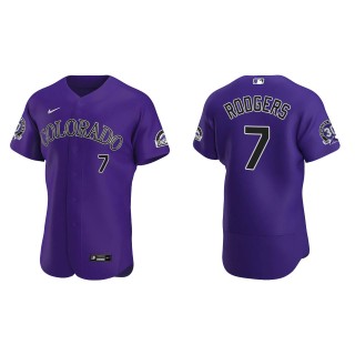 Brendan Rodgers Colorado Rockies Purple 30th Anniversary Authentic Jersey