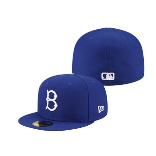 Men's Brooklyn Dodgers Royal Cooperstown Collection Turn Back The Clock 59FIFTY Fitted Hat