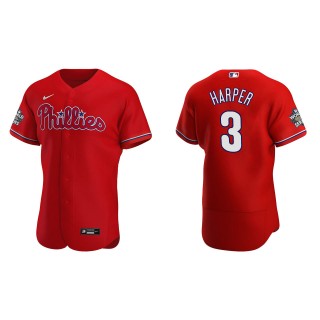 Bryce Harper Philadelphia Phillies Red 2022 World Series Authentic Jersey