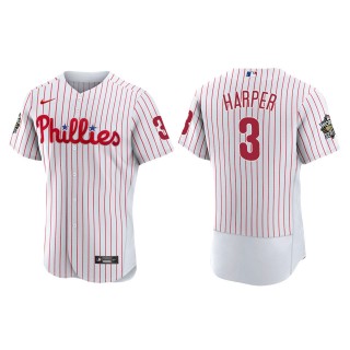 Bryce Harper Philadelphia Phillies White 2022 World Series Home Authentic Jersey