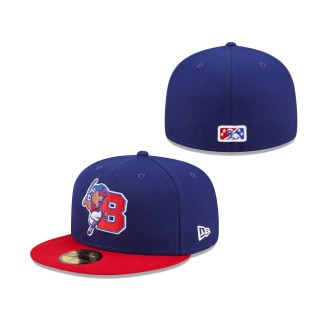 Men's Buffalo Bisons Royal Authentic Collection 59FIFTY Fitted Hat