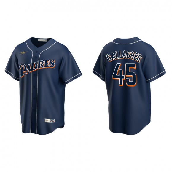 Men's San Diego Padres Cam Gallagher Navy Cooperstown Collection Jersey