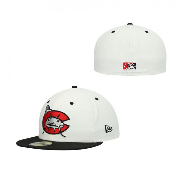 Carolina Mudcats White Authentic Collection Team Alternate 59FIFTY Fitted Hat