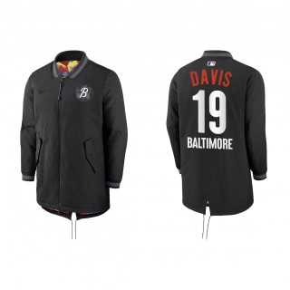 Chris Davis Baltimore Orioles Black 2023 City Connect Authentic Collection Dugout Long Sleeve Full-Zip Jacket