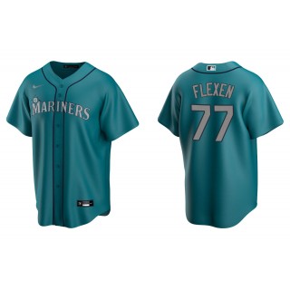 Men's Seattle Mariners Chris Flexen Aqua Replica Alternate Jersey