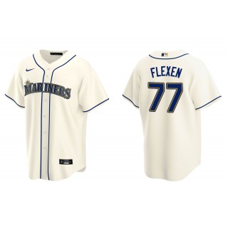 Men's Seattle Mariners Chris Flexen Cream Replica Alternate Jersey