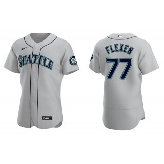 Men's Seattle Mariners Chris Flexen Gray Authentic Jersey