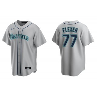 Men's Seattle Mariners Chris Flexen Gray Replica Road Jersey