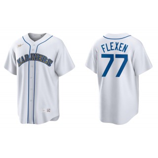 Men's Seattle Mariners Chris Flexen White Cooperstown Collection Home Jersey