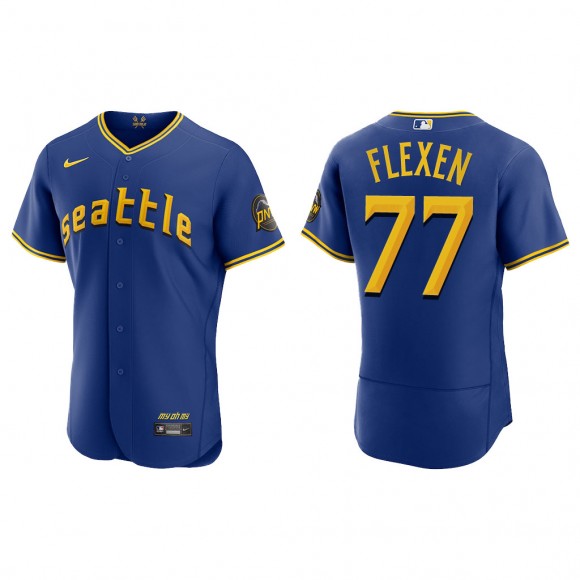 Chris Flexen Seattle Mariners Royal 2023 City Connect Authentic Jersey