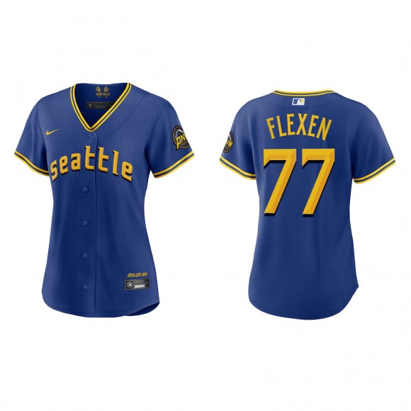 Chris Flexen Women's Seattle Mariners Royal 2023 City Connect Replica Jersey