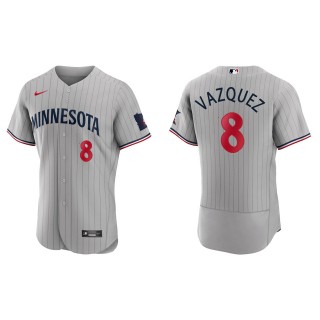 Christian Vazquez Minnesota Twins Nike Gray Road 2023 Authentic Jersey