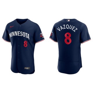 Christian Vazquez Minnesota Twins Nike Navy Road Alternate 2023 Authentic Jersey