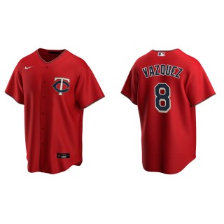 Christian Vazquez Men's Minnesota Twins Nike Red Alternate Replica Jersey