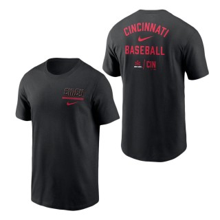 Cincinnati Reds Black 2023 City Connect Double T-Shirt