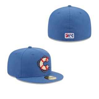 Men's Clearwater Threshers Gray Authentic Collection Alternate Logo 59FIFTY Fitted Hat