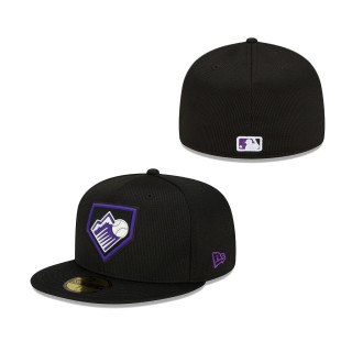 Colorado Rockies 2022 Clubhouse 59FIFTY Fitted Hat Black