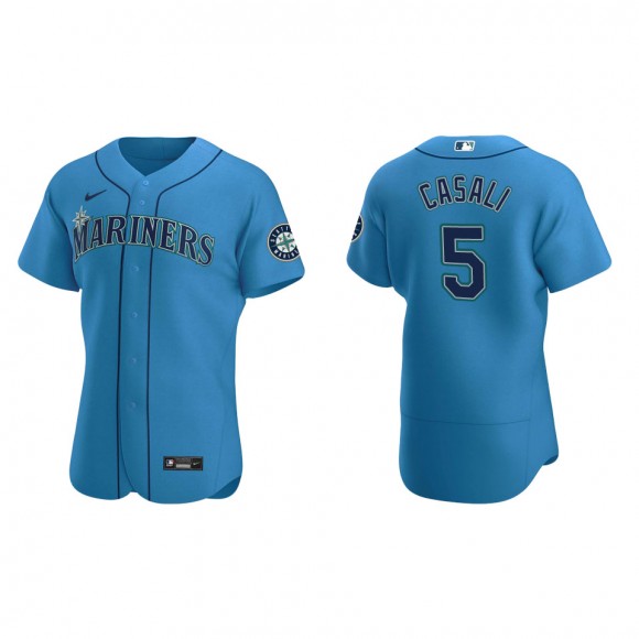 Men's Seattle Mariners Curt Casali Royal Authentic Alternate Jersey