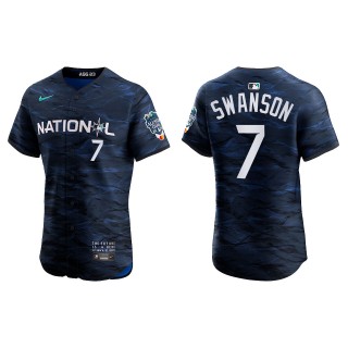 Dansby Swanson National League Royal 2023 MLB All-Star Game Vapor Premier Elite Jersey