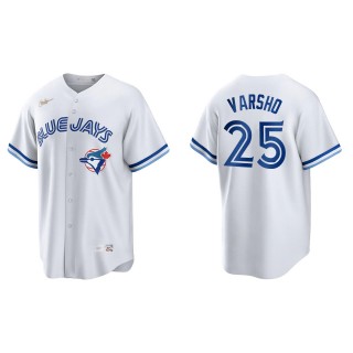 Daulton Varsho Men's Toronto Blue Jays Nike White Home Cooperstown Collection Jersey