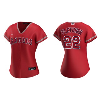 David Fletcher Women's Los Angeles Angels Red Replica Jersey