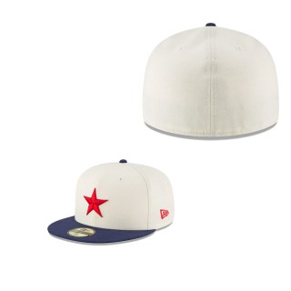 Men's Detroit Stars White Cooperstown Collection Turn Back The Clock 59FIFTY Fitted Hat