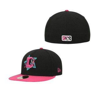 Men's Durham Bulls Black Theme Night 59FIFTY Fitted Hat