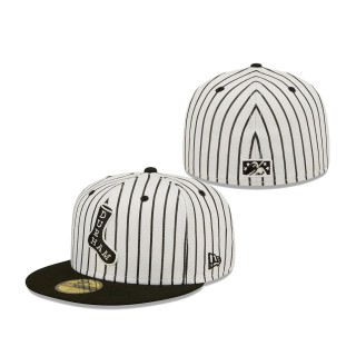 Durham Bulls White Black Sox Theme Night 59FIFTY Fitted Hat