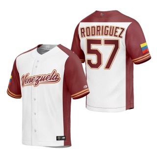 Eduardo Rodriguez Men's Venezuela Baseball White 2023 World Baseball Classic Replica Jersey