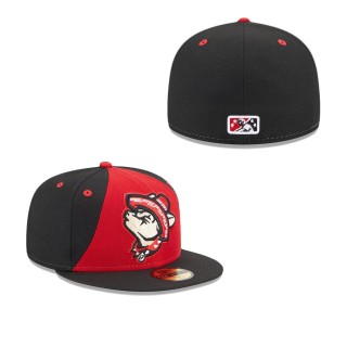 Men's El Paso Chihuahuas Red Authentic Collection Alternate Logo 59FIFTY Fitted Hat