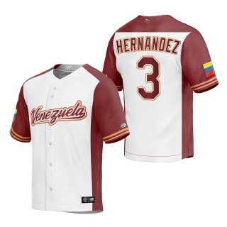 Elieser Hernandez Men's Venezuela Baseball White 2023 World Baseball Classic Replica Jersey