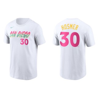 Eric Hosmer San Diego Padres White 2022 City Connect Name & Number T-Shirt