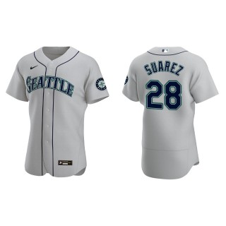 Eugenio Suarez Seattle Mariners Gray Alternate Authentic Jersey