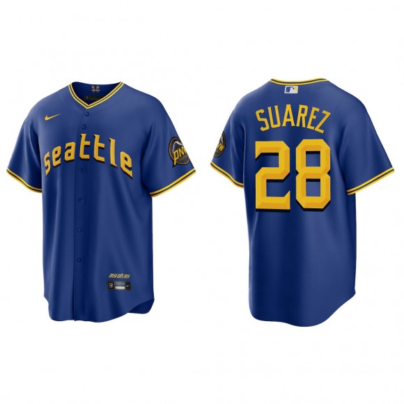 Eugenio Suarez Seattle Mariners Royal 2023 City Connect Replica Jersey