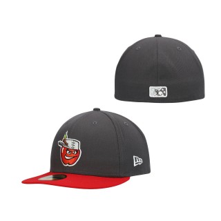 Men's Fort Wayne TinCaps Gray Authentic Collection Road 59FIFTY Fitted Hat