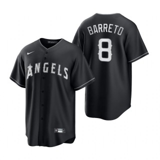 Franklin Barreto Angels Nike Black White 2021 All Black Fashion Replica Jersey