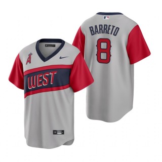 Angels Franklin Barreto Nike Gray 2021 Little League Classic Road Replica Jersey