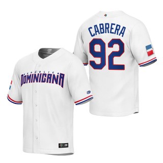 Genesis Cabrera Men's Dominican Republic Baseball White 2023 World Baseball Classic Replica Jersey